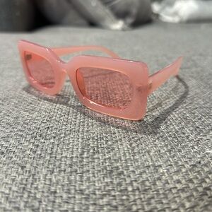 MOVING SALE Pink Rectangular Sunglasses